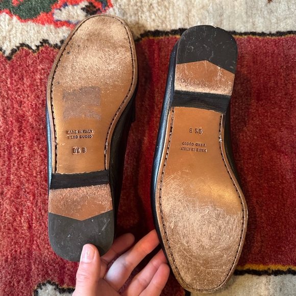 CERLO BIELI vintage black soft Italian leather loafers - Picture 2 of 3